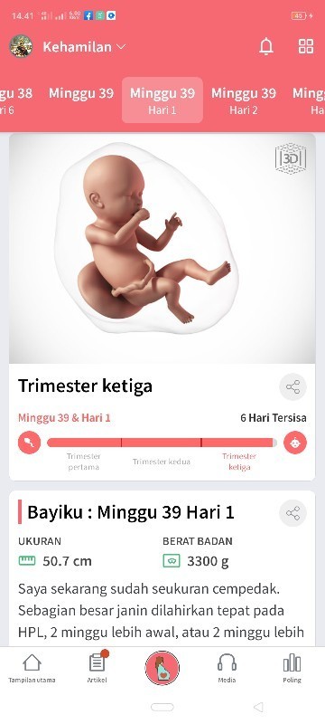 Hpl 22 september Baby masih anteng