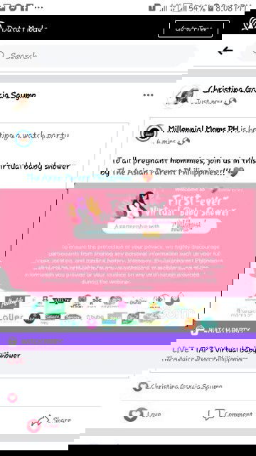 #FirstEverVirtualBabyShower #TAP