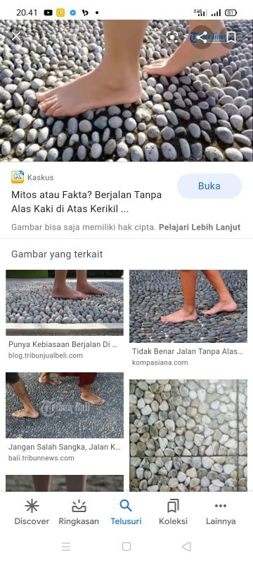 Bun. Apakah boleh selama hamil .olhraga jln kaki diatas batu kerikil?