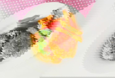 steak tempe dan sayuran (MPASI 12 month)