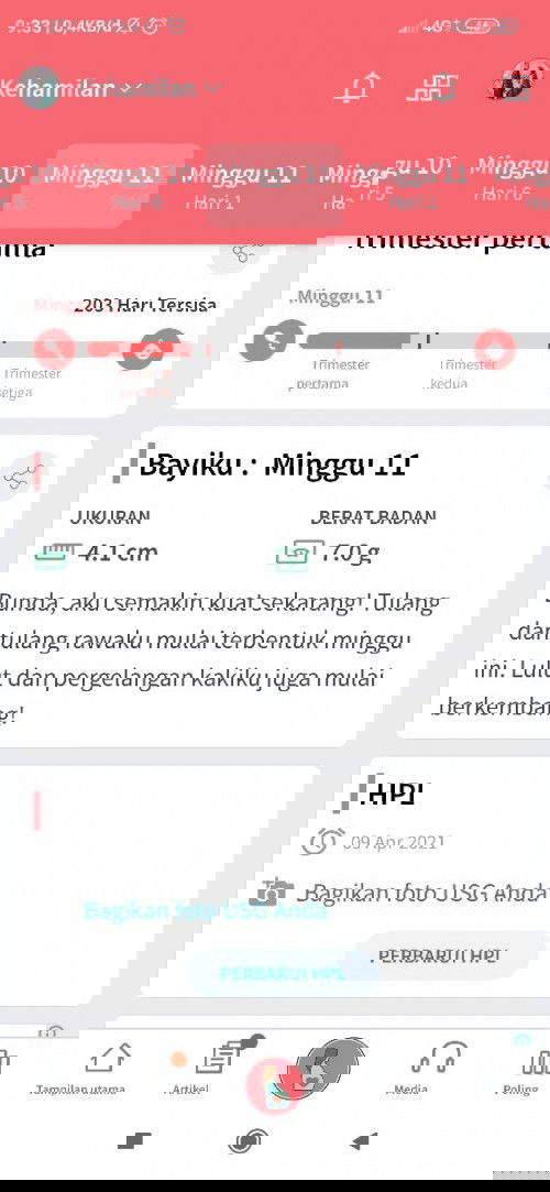 Perkembangan bayi tidak muncul