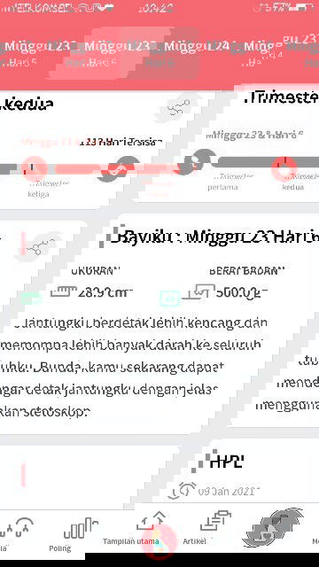 Setelah di update kok tampilan untuk kondisi bunda nya tidak muncul yaa