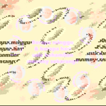 Ada yang kira ikut bulan, ada yang kira ikut hari...Mommy macam mana?