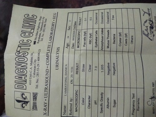 UTI result po
