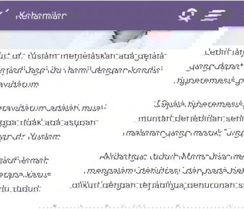 Morning sickness ekstrim