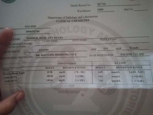 Mga mommy ano po sa tingin niyo okay lang po ba OGTT ko? Patingin po sa marunong salamat po😊