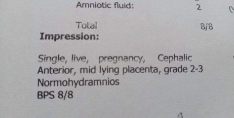 Mid lying placenta grade 2-3