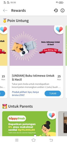 di aplikasi poin untung