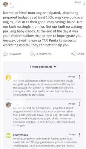 Sad sa mga nanay na degrading ang comment sa kapwa nila nanay