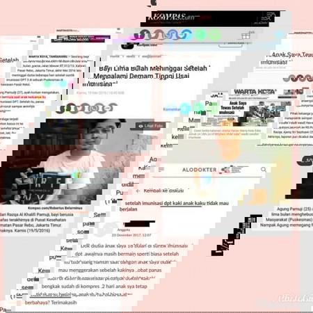 Vaksin pada bayi atau anak