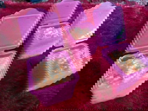 Nasi kukus telur ayam ( snack MPASI 8+ )