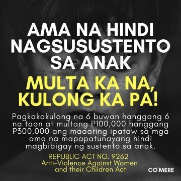 Mga lalaking hindi nagsusustento.