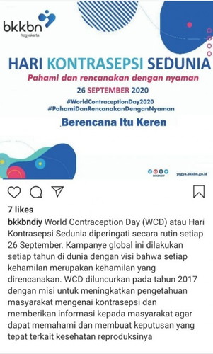 SELAMAT HARI KONTRASEPSI SEDUNIA