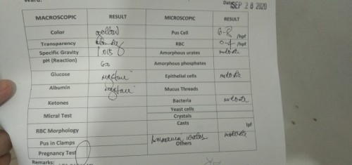 Laboratory test