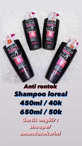 Jualan Shampoo Loreal Anti Rontok