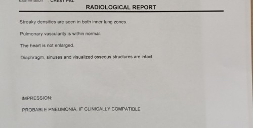 Xray result