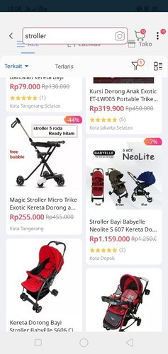 Stroller bayi