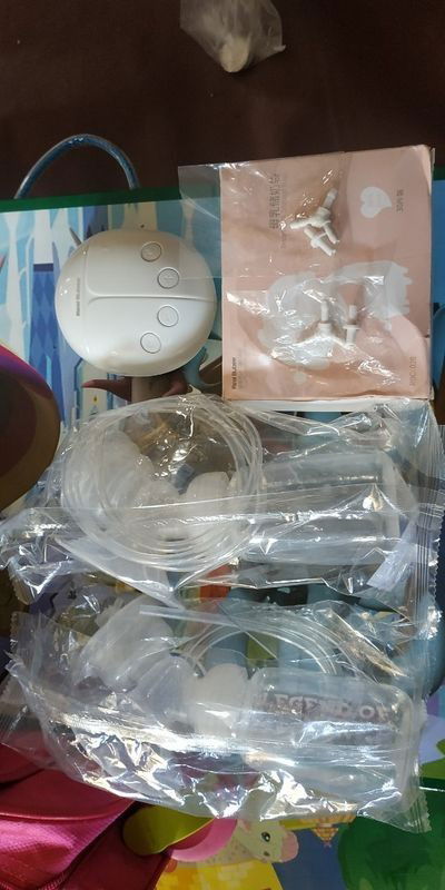 preloved double breast pump elektrik Real Bubee free kantong asi 100 ml