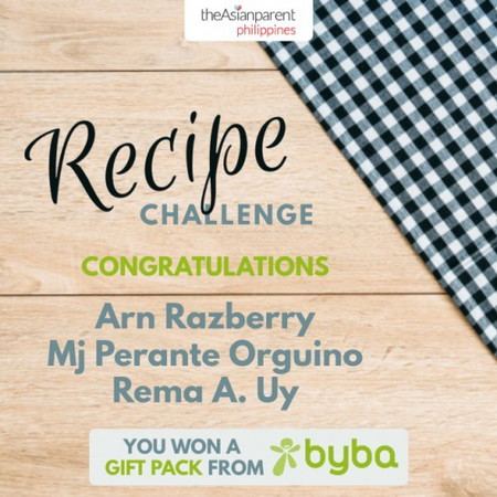 WINNER Announcement: Recipe Challenge