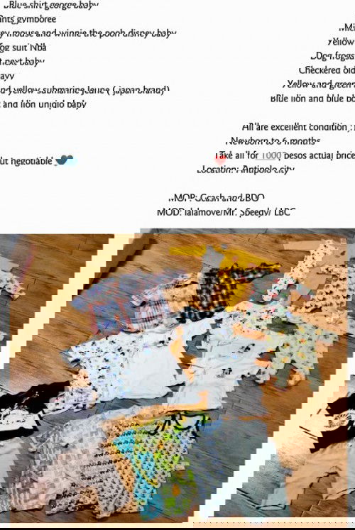 Preloved clothes ng mga baby ko girl and boy