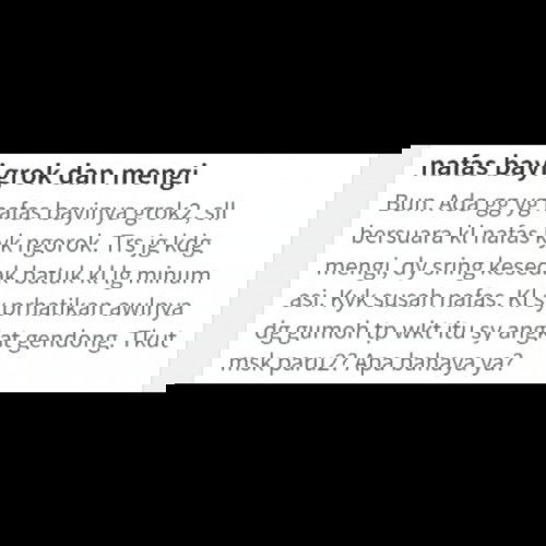 Nafas bayi grok dan mengi