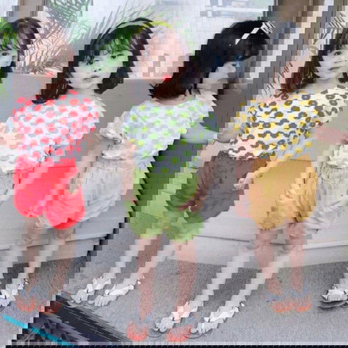 Setelan Cloudy Colourfull Cute