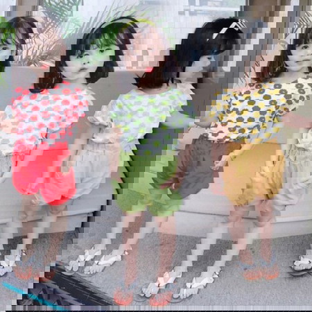 Setelan Cloudy Colourfull Cute