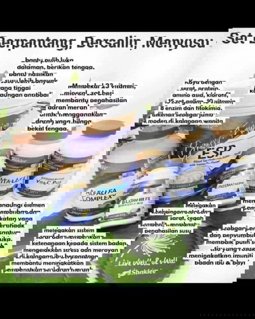 SET HAMIL,BERPANTANG,MENYUSU ORGANIK SHAKLEE