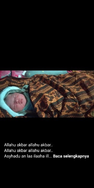 Alhamdulillah lahir dengan selamat