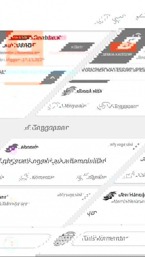 HATI-HATI CASHBACK SHOPEE