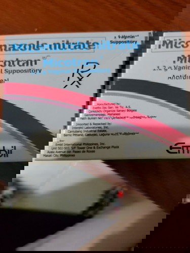Vaginal suppository (Micotran)