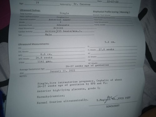 uts result and urinalysis