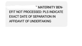 SSS Maternity Benefit