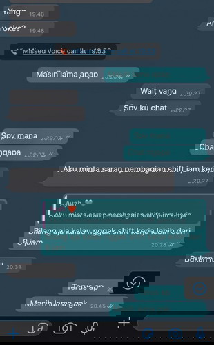 Lebih memilih pekerjaan dari pada Q-time sama istri padahal sedang LDM..
