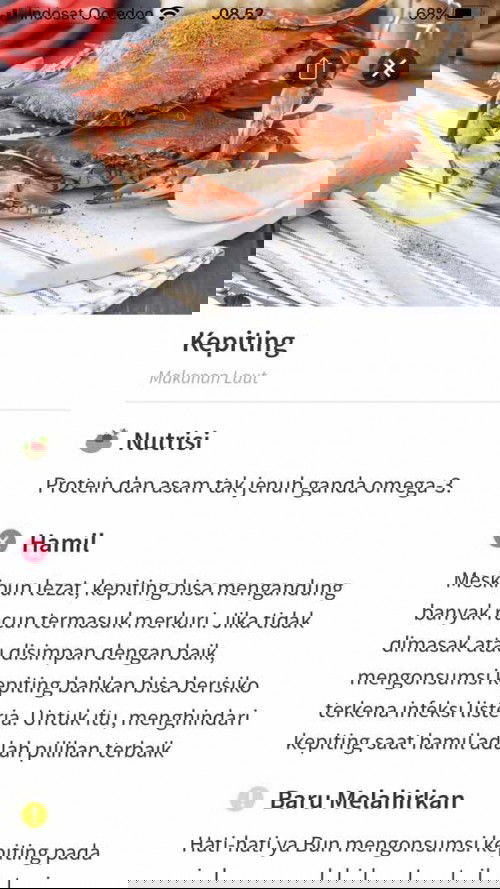 Makan kepiting saat hamil, boLehkah?