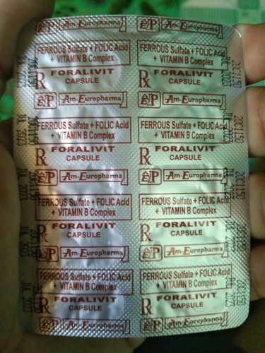 Ferrous Sulfate + Folic Acid + VITAMIN B Complex