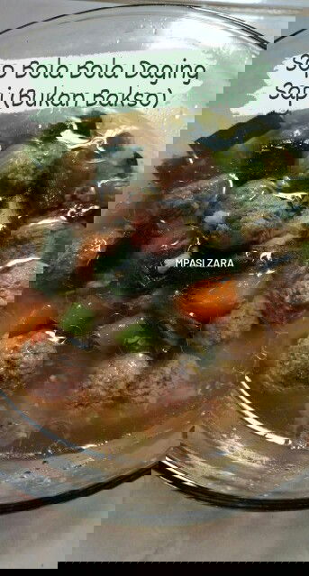 RESEP SOP BOLA BOLA DAGING SAPI ANTI DILEPEH LEPEH 😁