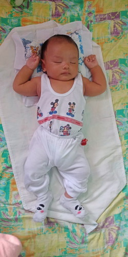 1 Month and 8 days old, 5.8 Kilo na si baby ko 😇❤ thankyou po Papa God 😇