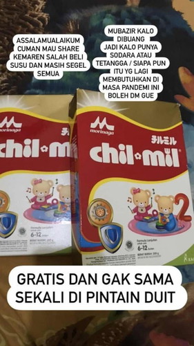 Susu free untuk yg membutuhkan