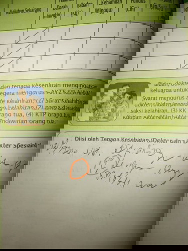 Lupa tidak nanya ke dokter nya