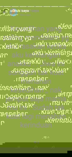 Kehilangan anakku di usia 40 hari