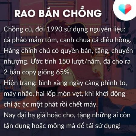 Cần thanh lý chồng