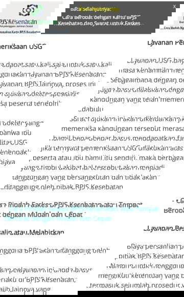 USG gratis menggunakan BPJS