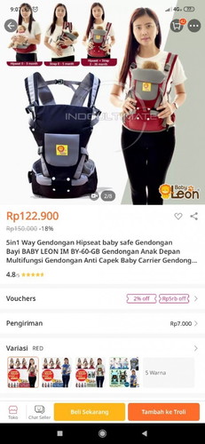 Lg galau mau beli gendongan 😅