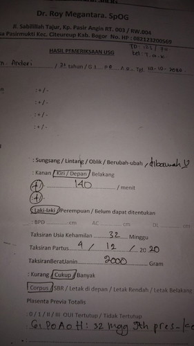 32 Minggu berat janin udah 2kg kata dokternya normal,