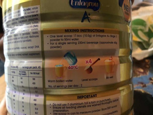 How many times do you feed your toddler milk in a day?
