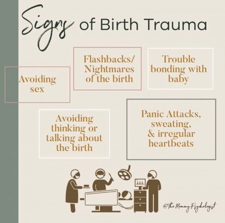Tanda-tanda trauma melahirkan