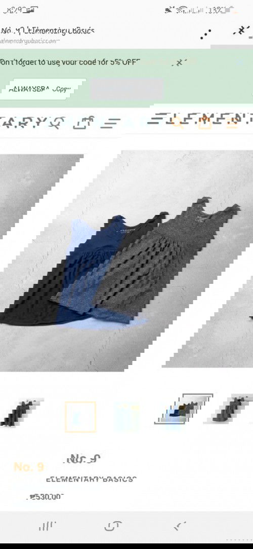 Selling my daughter's dress from Elementary Basics