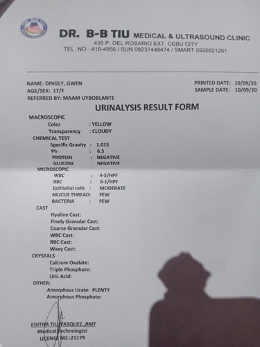 laboratory result