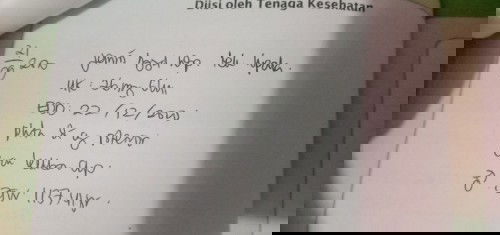 HTP buku KIA dan HTP USG berbeda.